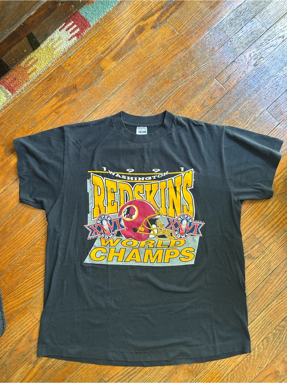 Vintage 90s Washington Redskins World Champs Super Bowl XXVI T-Shirt XL